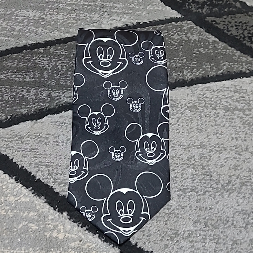 VINTAGE Disney Mickey Mouse Silk By Balancine Dress Tie